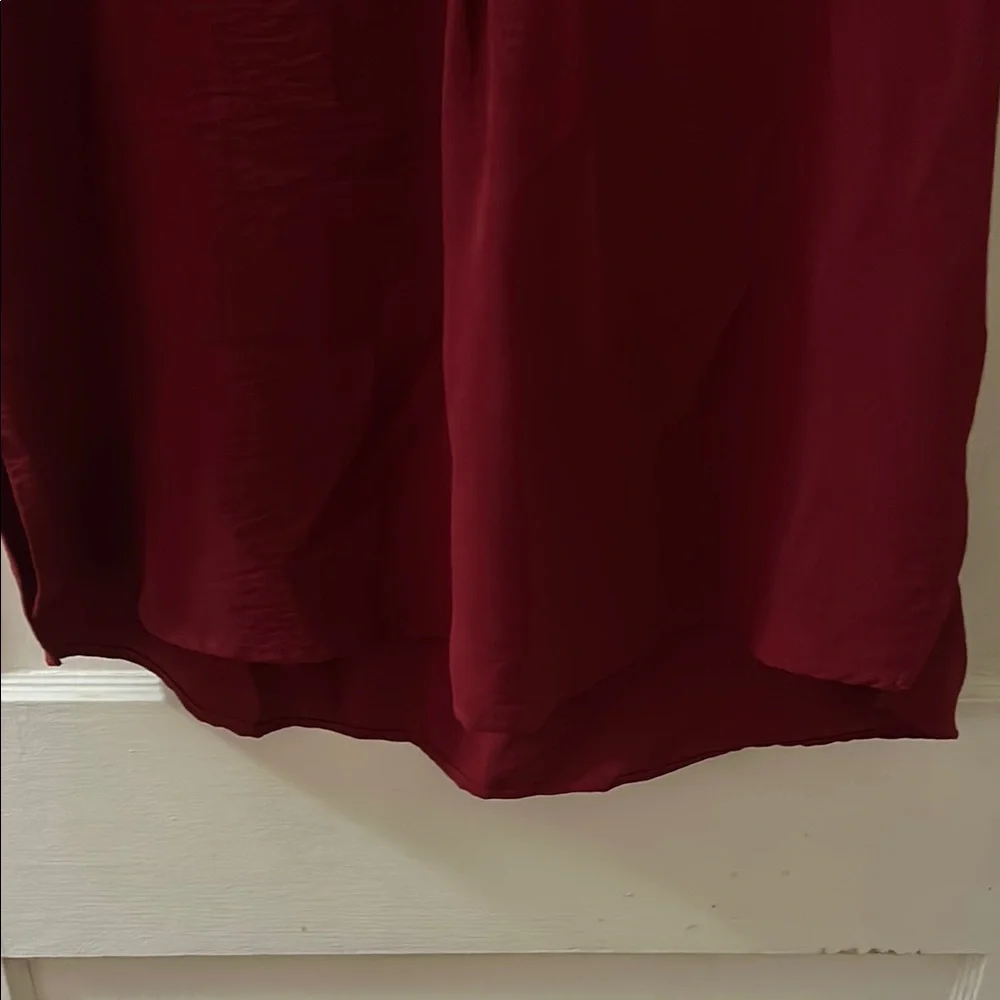 Entro Deep Red Blouse - Picture 7 of 10